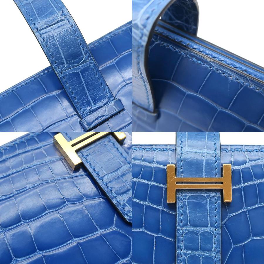 HERMES（エルメス） 長財布 ベアン ベアンスフレ アリゲーター ブルー