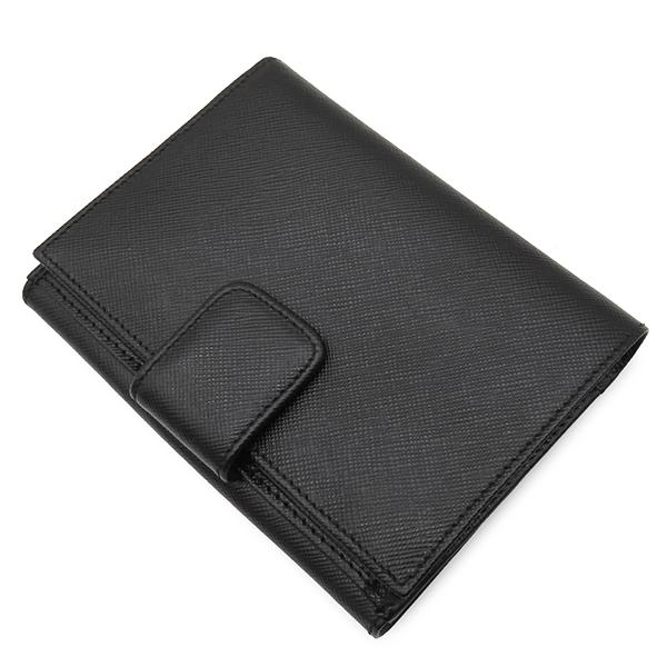 ＰＲＡＤＡ　プラダ　サフィアーノ　Wホックコンパクトウォレット　折り財布 SAFFIANO（PRADA） プラダ 二つ折り財布 サフィアーノ Wホック