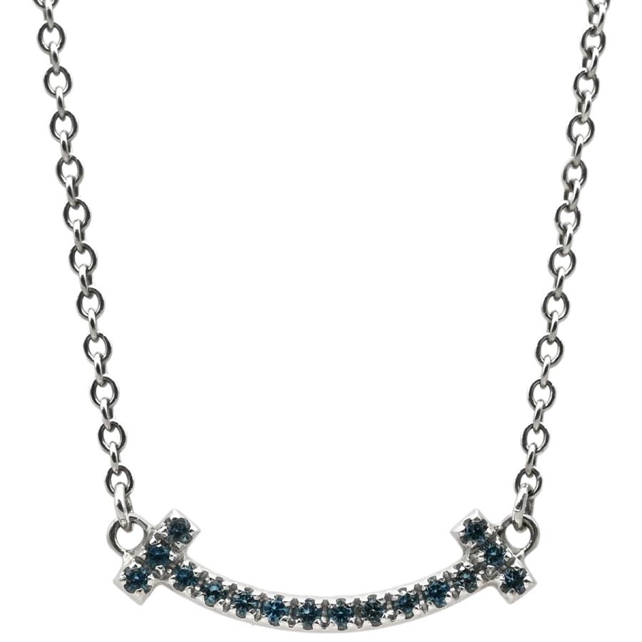 TIFFANY&Co.（ティファニー） ネックレス T Tスマイル ミニ ブルー