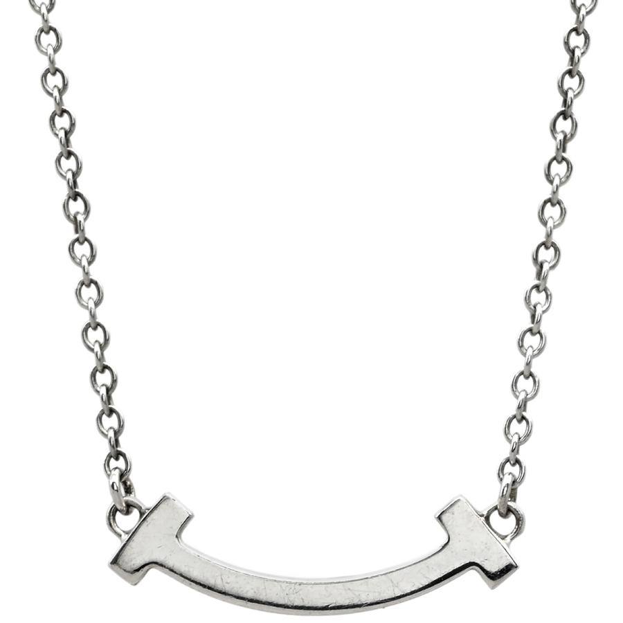 TIFFANY&Co.（ティファニー） ネックレス T Tスマイル ミニ ブルー