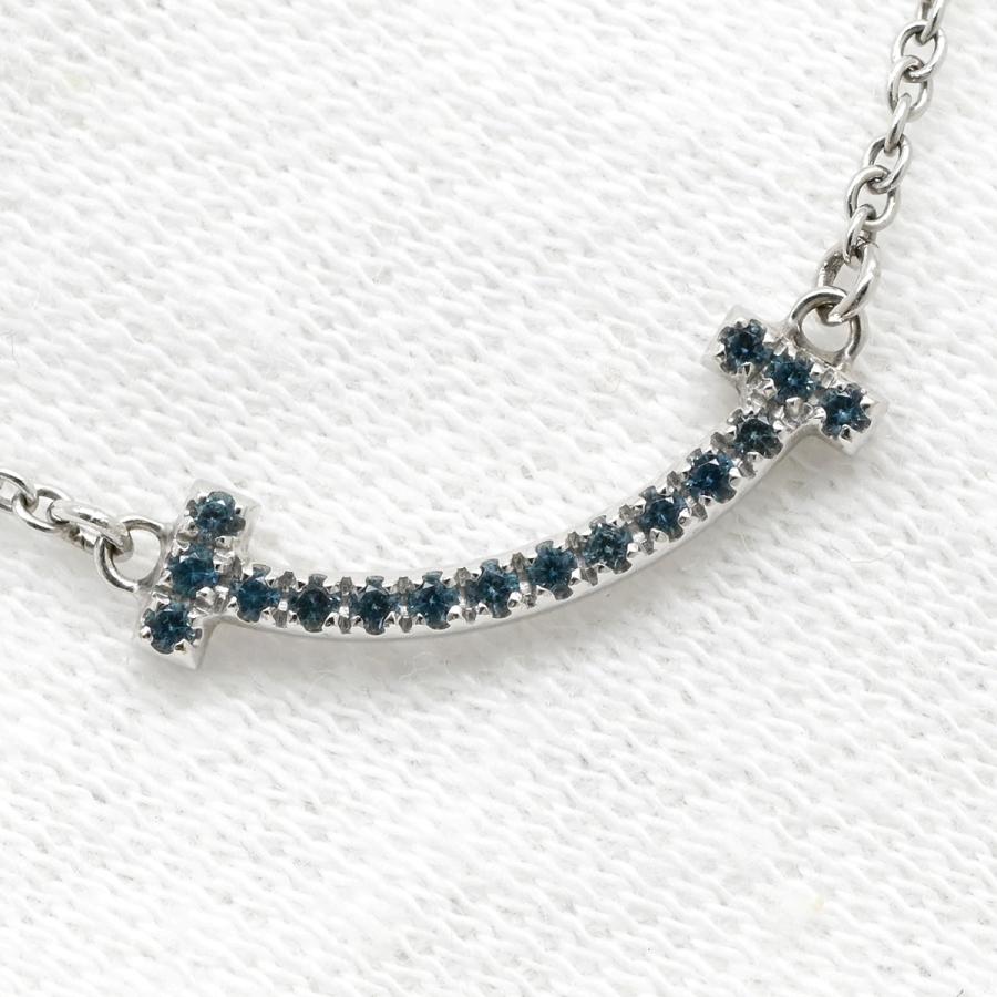 TIFFANY&Co.（ティファニー） ネックレス T Tスマイル ミニ ブルー