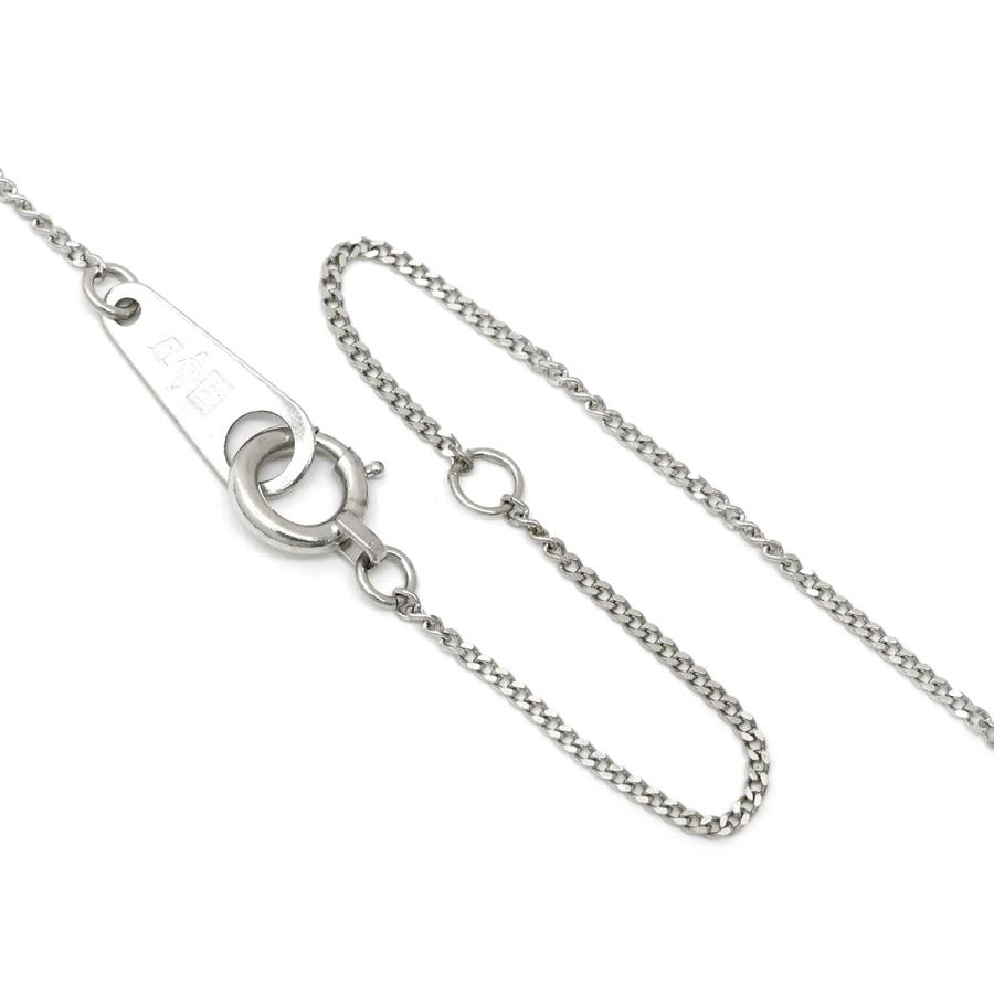 ネックレス ソリティア ダイヤモンド 0.54ct シルバー プラチナ 