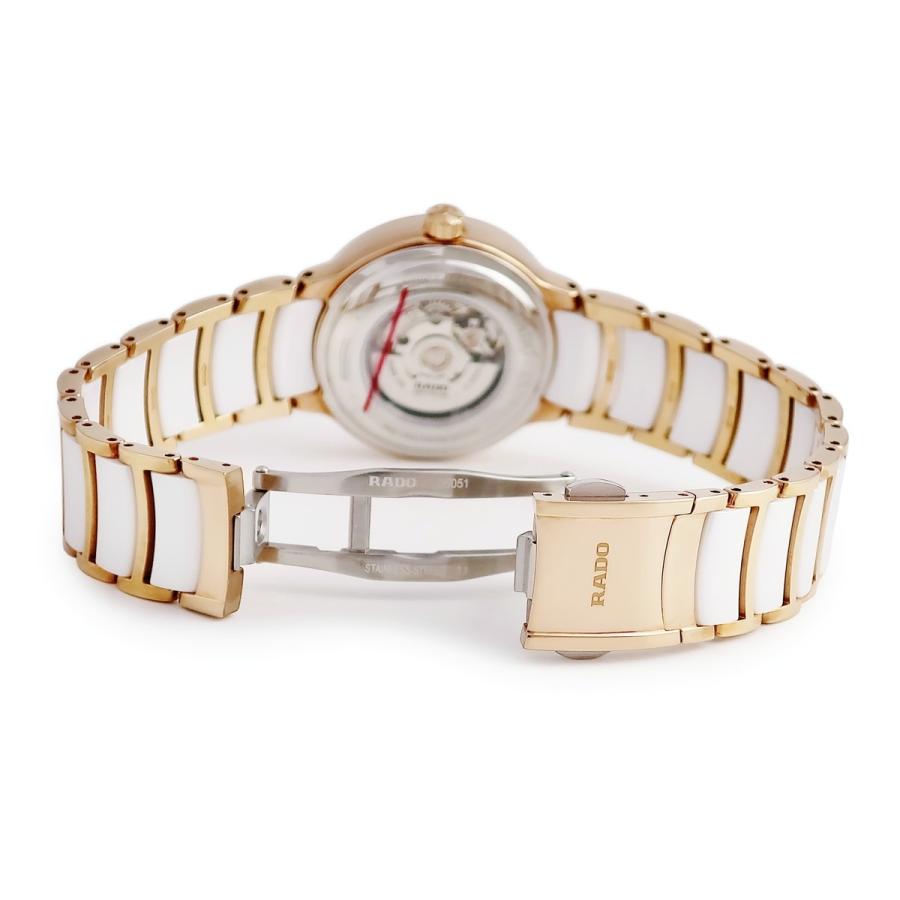 美品 RADO デイト レディース 自動巻き 不動 装飾石入 RADO ラドー QZ 石付 ゴールド文字盤 ラウンド レディース腕時計