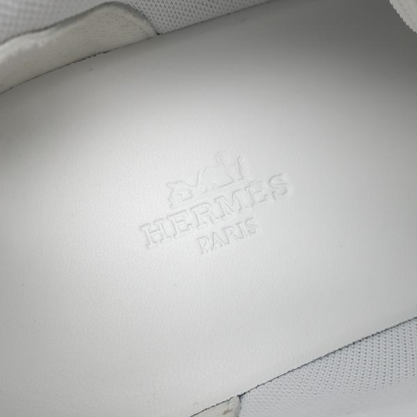 HERMES（エルメス） スニーカー ヒューゴ カーフ グレー グレーX