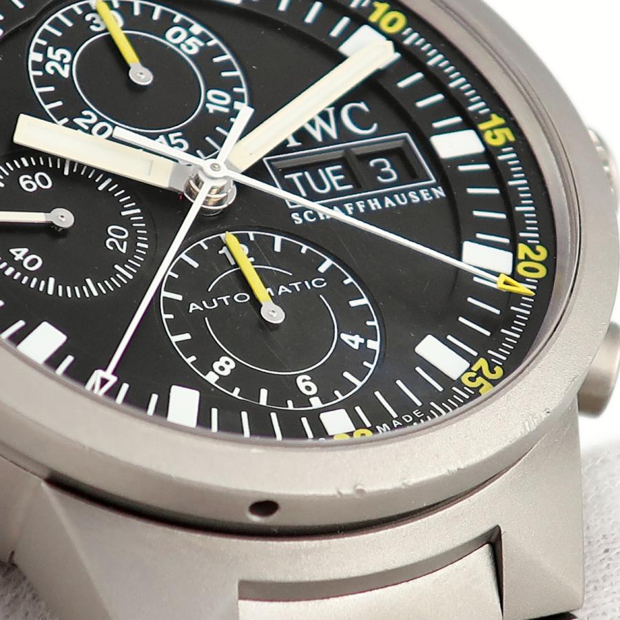 IWC GST クロノグラフ ラトラパンテ IW371503 スプリットセコンド ブラック 自動巻き メンズ 腕時計 IWC SCHAFFHAUSEN（IWCシャフハウゼン） 【3年保証】 IWC GST クロノ