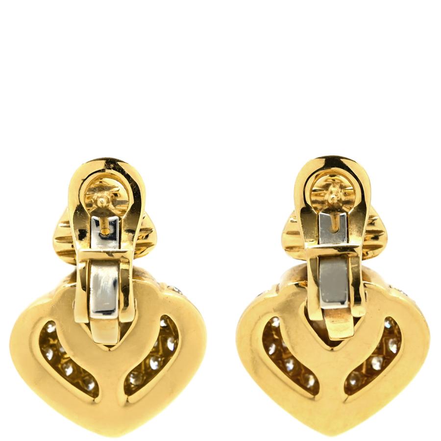 BVLGARI（ブルガリ） ピアス ドッピオ クオーレ ダイヤ ゴールド