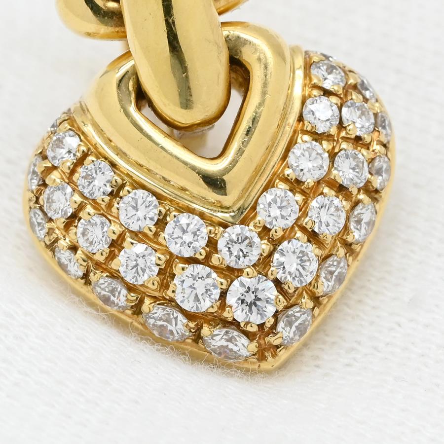 BVLGARI（ブルガリ） ピアス ドッピオ クオーレ ダイヤ ゴールド