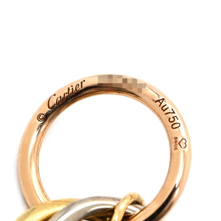 Cartierトリニティドゥ カルティエ18K(Au750)1Pダイヤピアス TRINITY（Cartier） カルティエ ピアス トリニティ ダイヤ マルチ