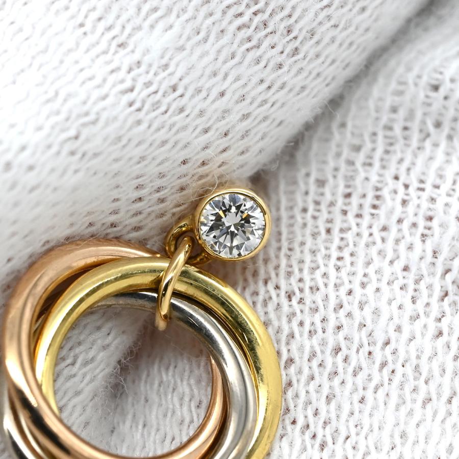 TRINITY（Cartier） カルティエ ピアス トリニティ ダイヤ マルチ