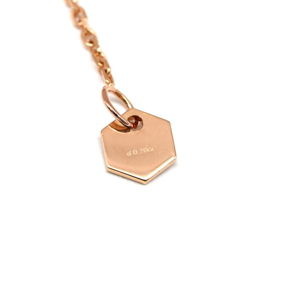 ショーメ ネックレス ビー マイ ラブ ビー マイ ラブ ペンダント ゴールド PG Chaumet Bee My Love ダイヤ 5粒 ハニカムモチーフ 083983_5