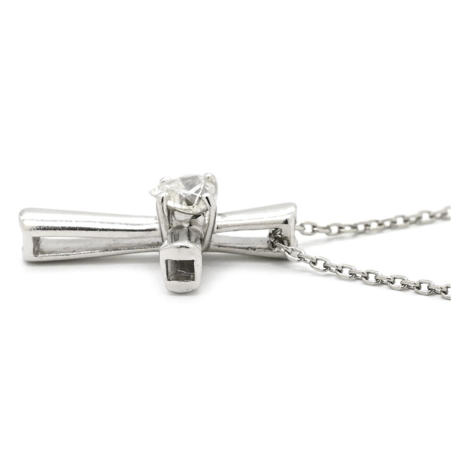 スタージュエリー ネックレス ダイヤモンド ライン シルバー Pt