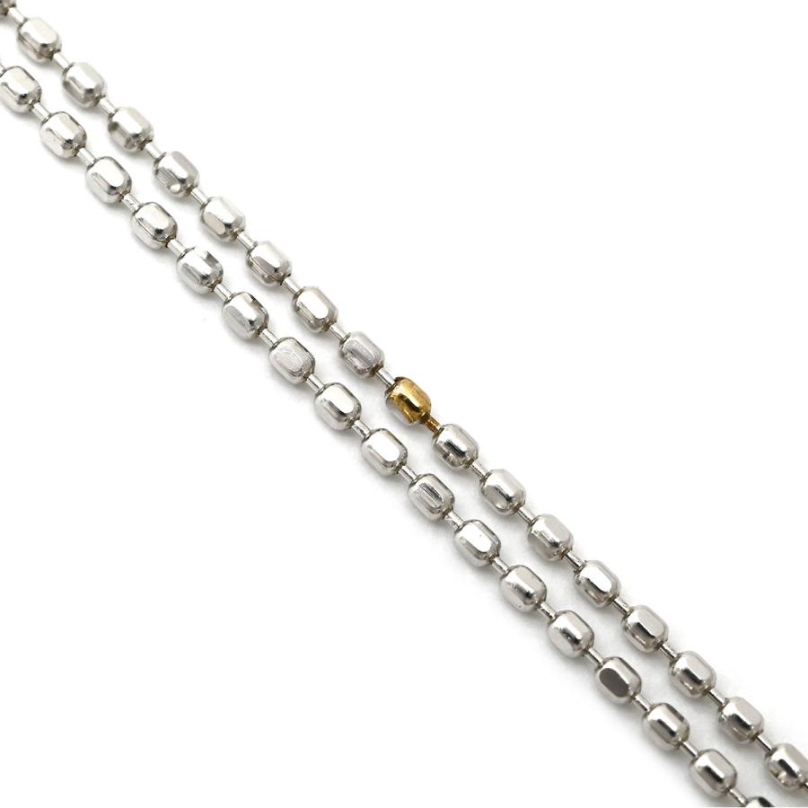 笠原真寿美 ネックレス アイスブルーサファイア＆ダイヤモンド ペンダント ブルー ブルーXホワイトゴールド 青 18K 750 WG スクエア_3