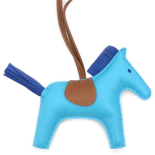 【美品】 HERMÈSロデオMM バッグチャーム アニョーミロ ブルー×イエロー HERMES（エルメス） バッグチャーム ロデオ ロデオMM アニョーミロ