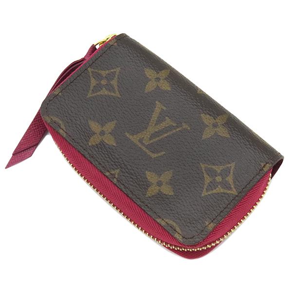 ルイヴィトン LOUIS VUITTON カードケース ミュルティカルト モノグラムキャンバス フューシャ ゴールド金具 茶 名刺入れ ケース M61299 SP4145【中古】 LOUIS VUITTON（ルイ・ヴィトン） カードケース モノグラム ミュルティ