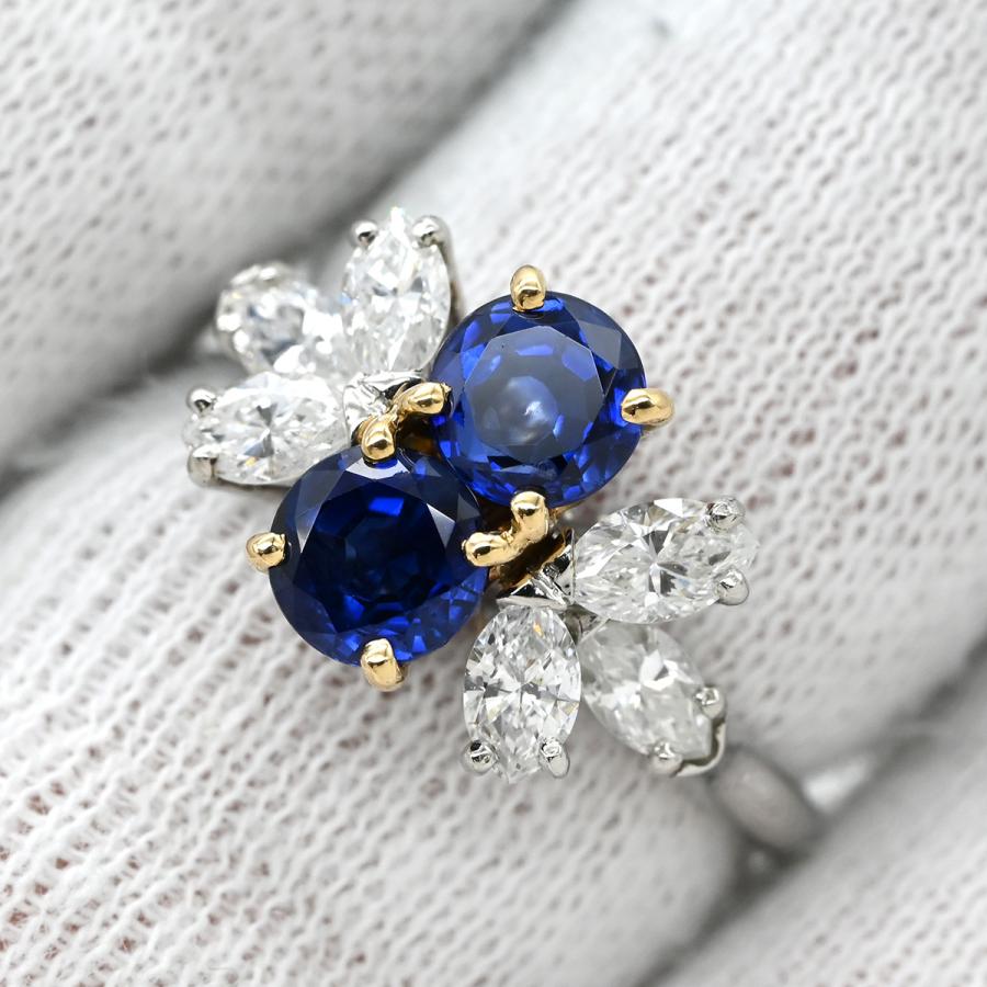 CHAUMET（ショーメ） リング 指輪 サファイア ダイヤ リング シルバー 