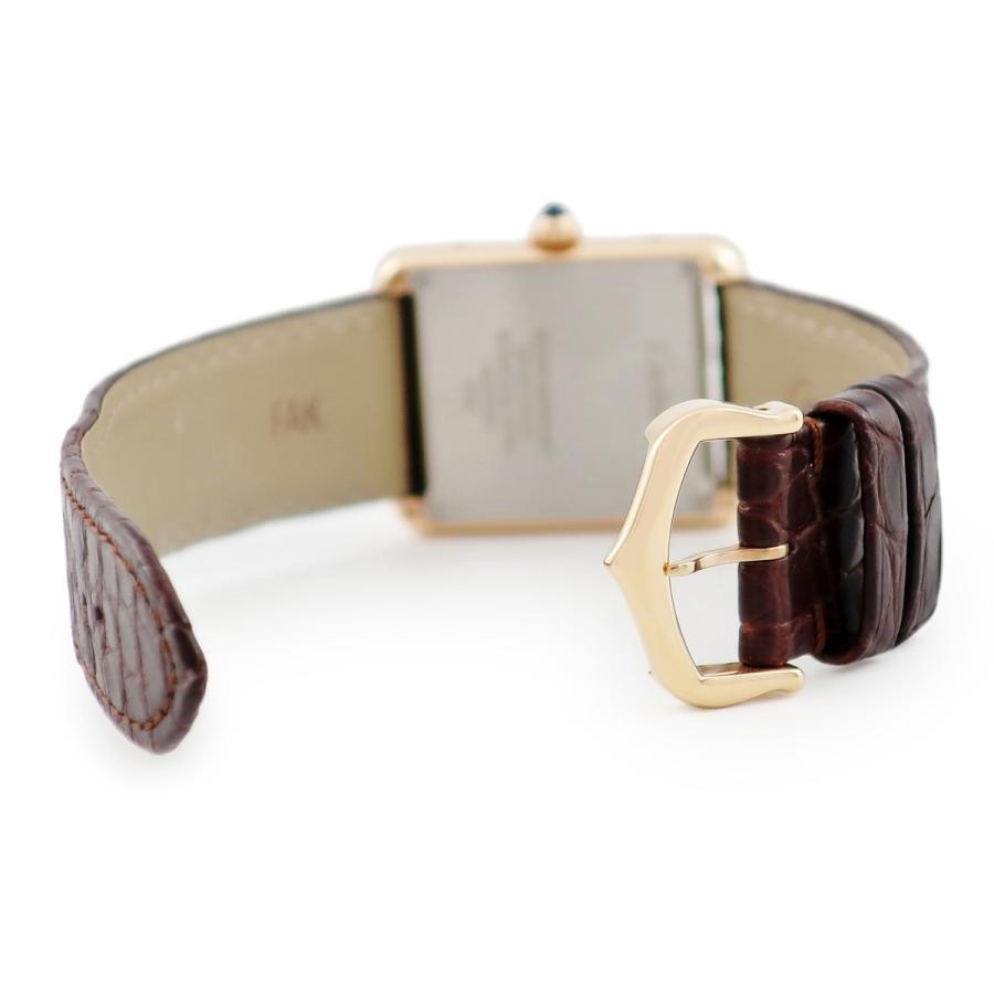 美品 カルティエ タンク ソロ 18K ゴールド SM Cartier 中古)CARTIER カルティエ タンク ソロ SM W5200024 ピンクゴールド