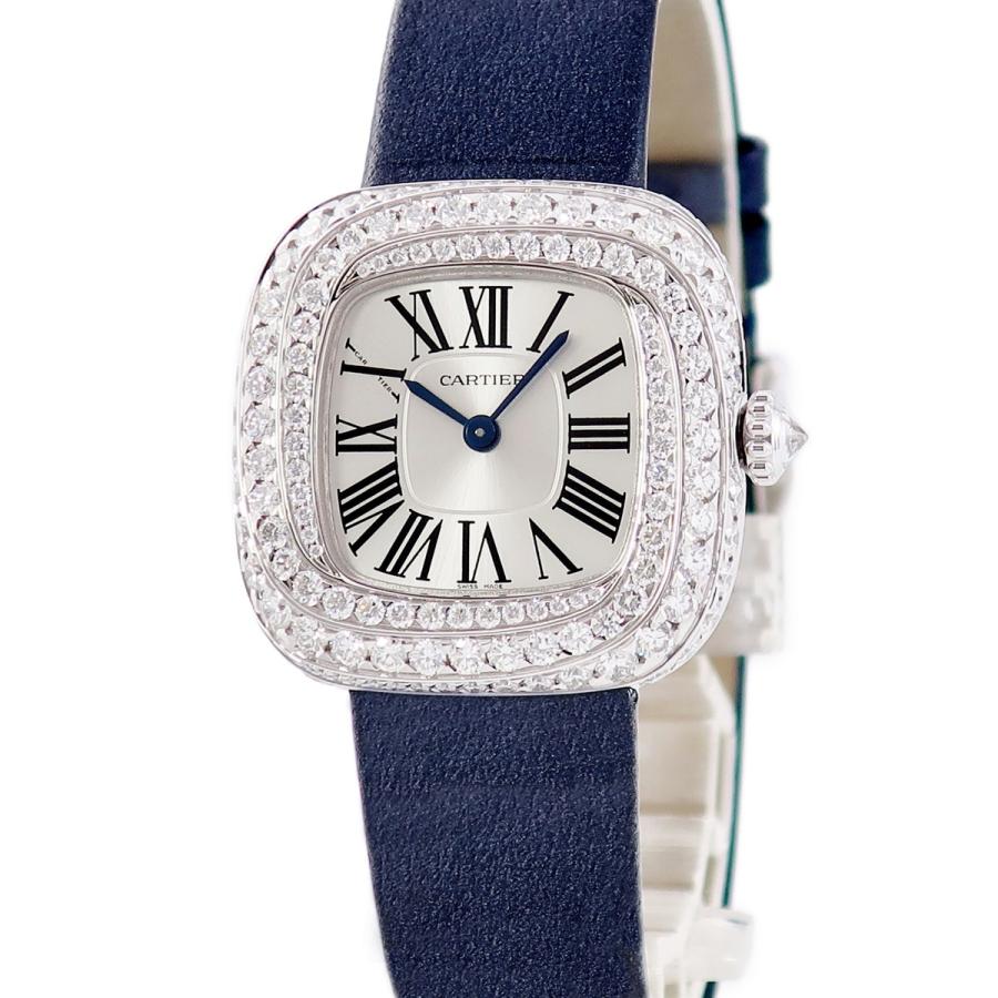 カルティエ Cartier クッサン ドゥ カルティエ ウォッチ SM WJCS0002 シルバー ホワイトゴールド クオーツ レディース 腕時計 Cartier（カルティエ） 【3年保証】 クッサン ドゥ ウォッチ SM