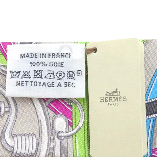 エルメス スカーフ ツイリー ツイリー シルク マルチカラー グレー系 新品 未使用 【Harnais Legendaire/伝説のハーネス】 H064299S 06_2