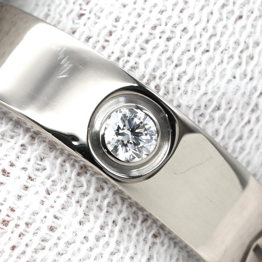 LOVE（Cartier） カルティエ リング 指輪 ラブリング ハーフダイヤ 