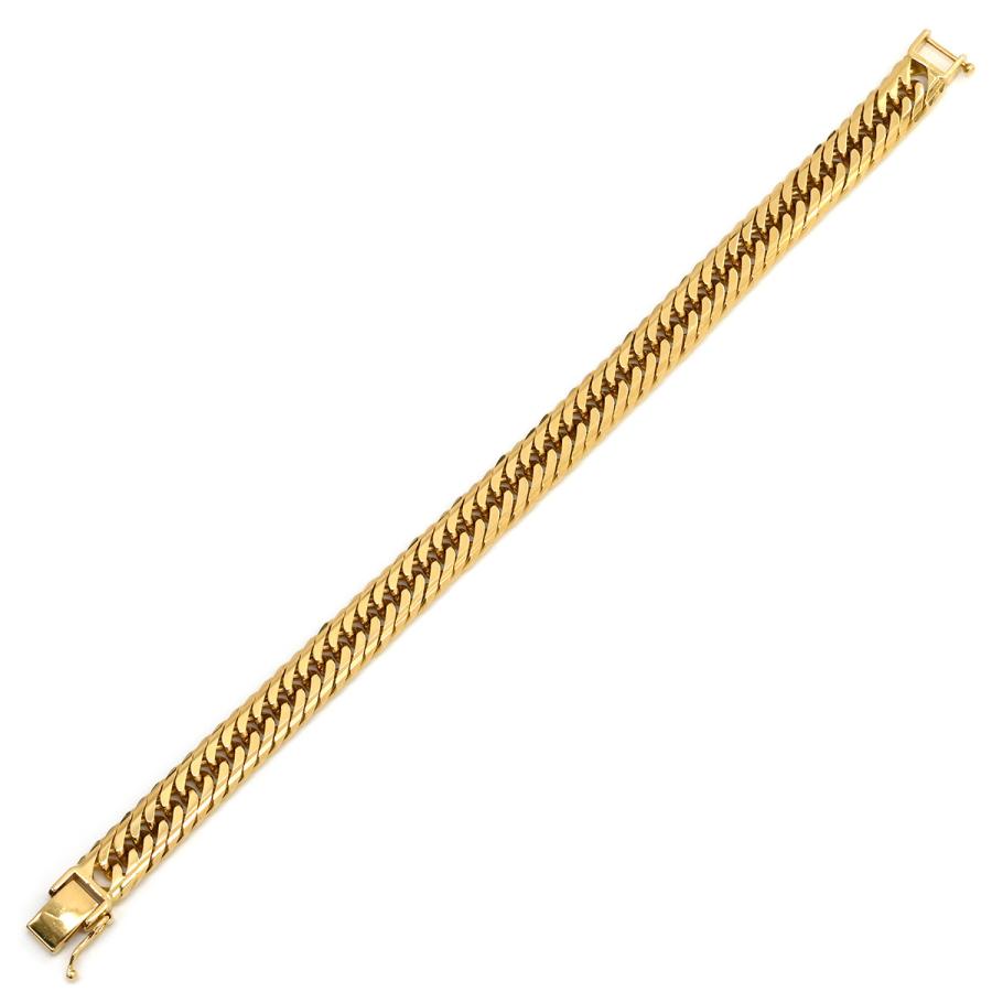 喜平 ブレスレット K18 18金 18.2cm 30.5g 16面トリプル K18YG