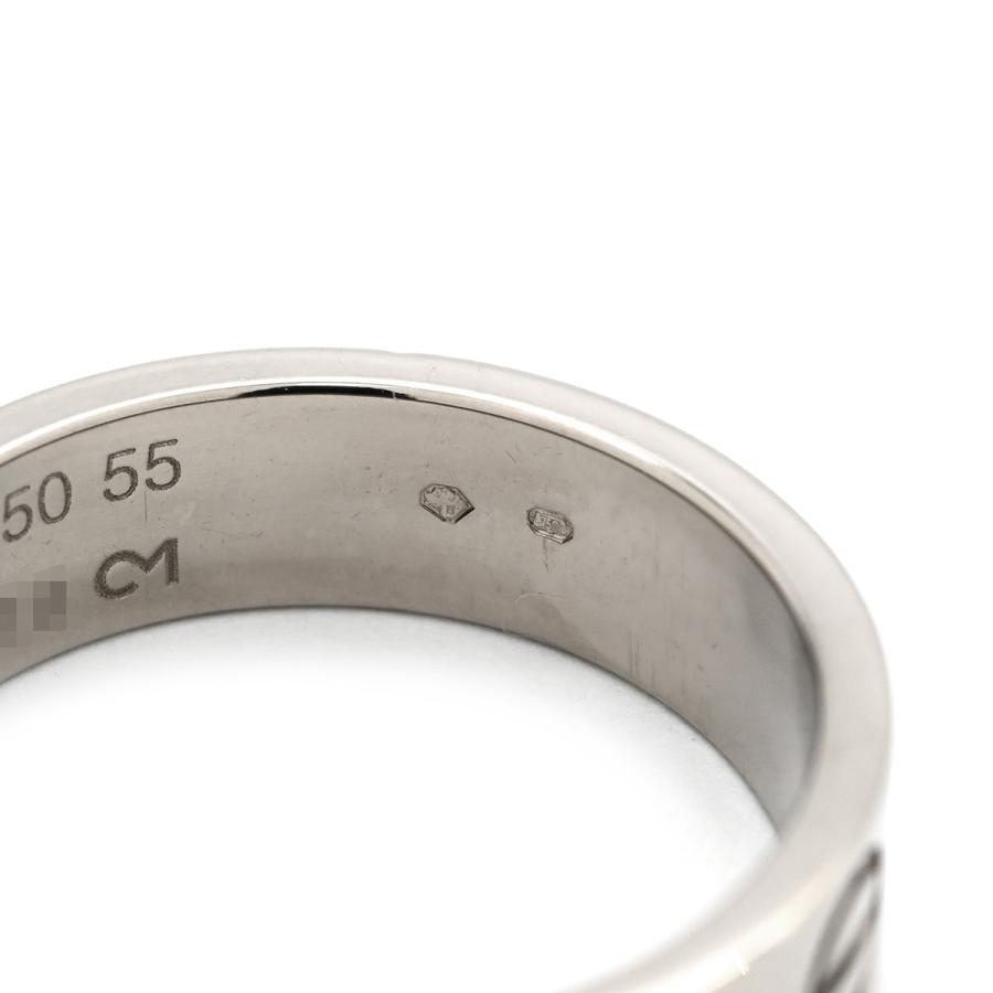 カルティエ リング 指輪 ラブ ラブリング クラシックモデル シルバー ホワイトゴールド #55 LOVE Ring K18WG Au750 18K 14.5号_4