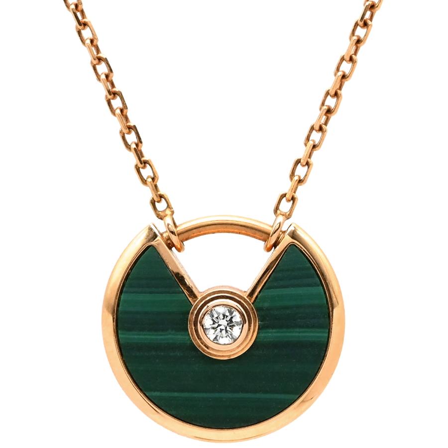 Cartier（カルティエ） ネックレス アミュレット ドゥ グリーン ピンク