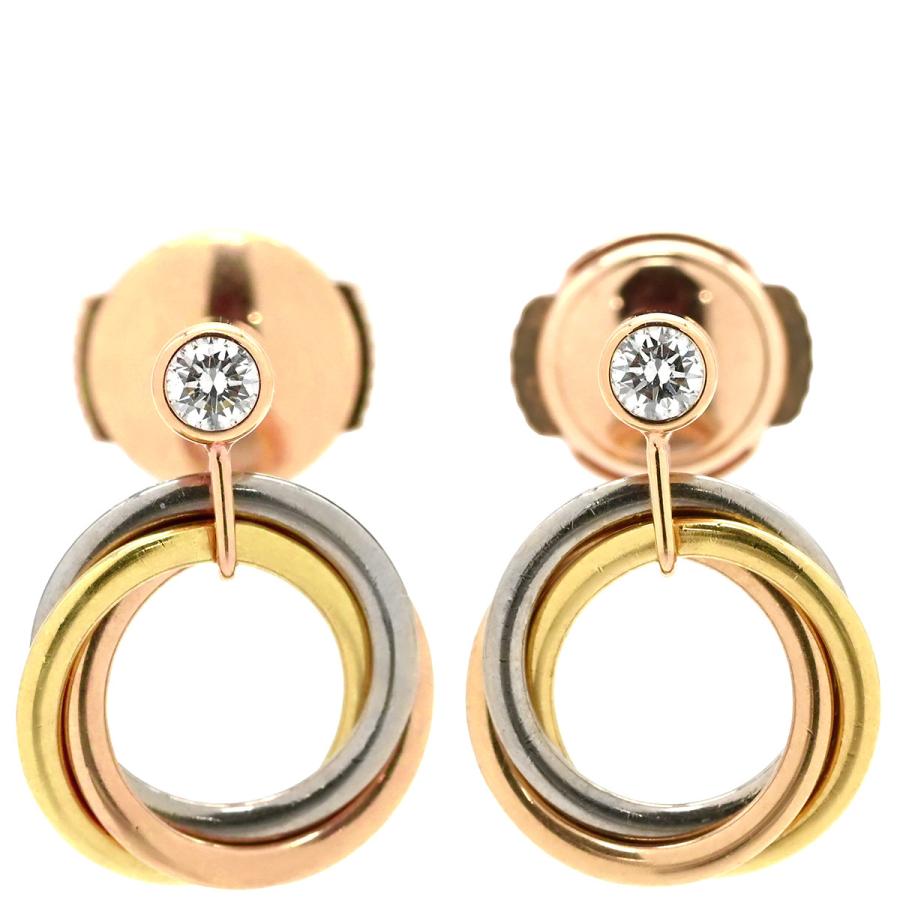 TRINITY（Cartier） カルティエ ピアス トリニティ ダイヤ マルチ