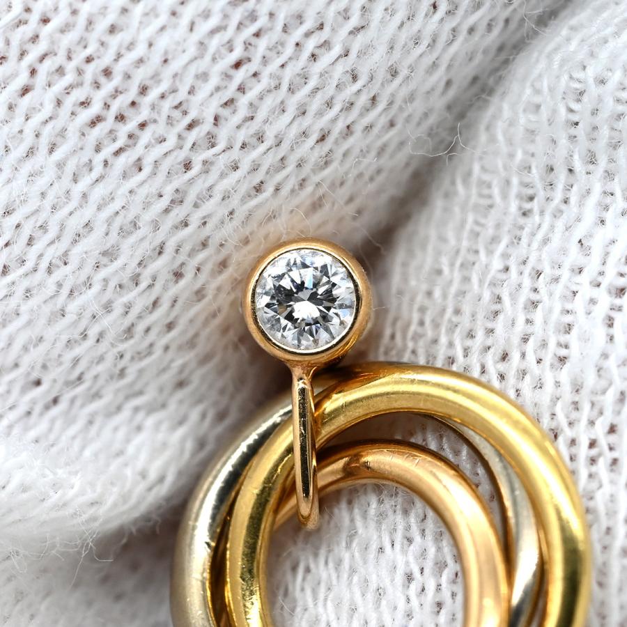 TRINITY（Cartier） カルティエ ピアス トリニティ ダイヤ マルチ