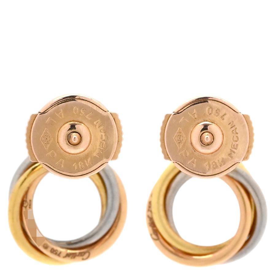 TRINITY（Cartier） カルティエ ピアス トリニティ ダイヤ ゴールド WG