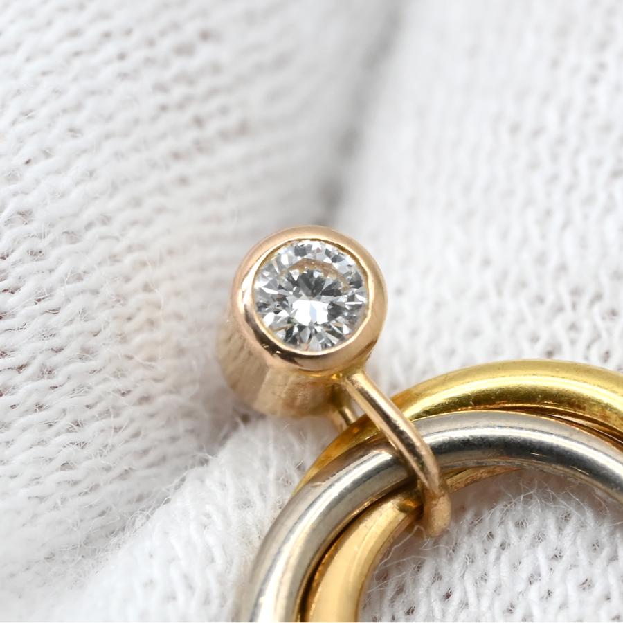 TRINITY（Cartier） カルティエ ピアス トリニティ ダイヤ ゴールド WG