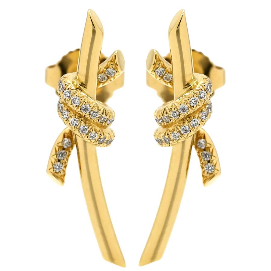 TIFFANY&Co.（ティファニー） ピアス ノット ダイヤモンドピアス