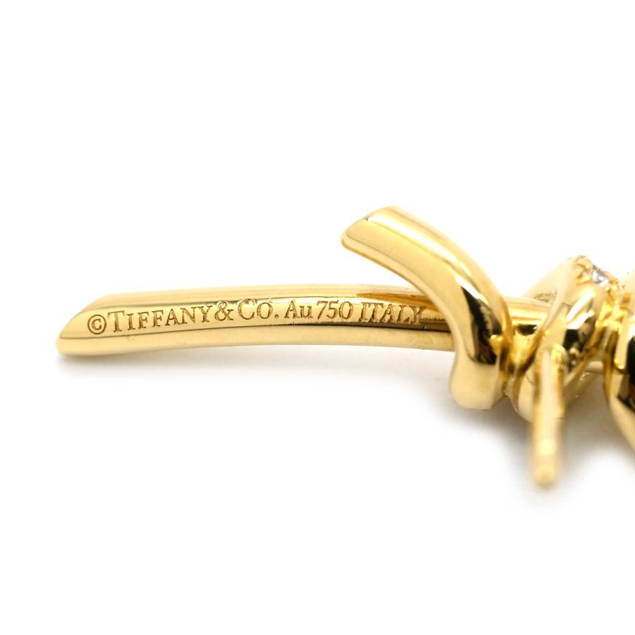 Tiffany(ティファニー) ノット　ピアス　18K イエローゴールド　片方 TIFFANY&Co.（ティファニー） ピアス ノット ダイヤモンドピアス