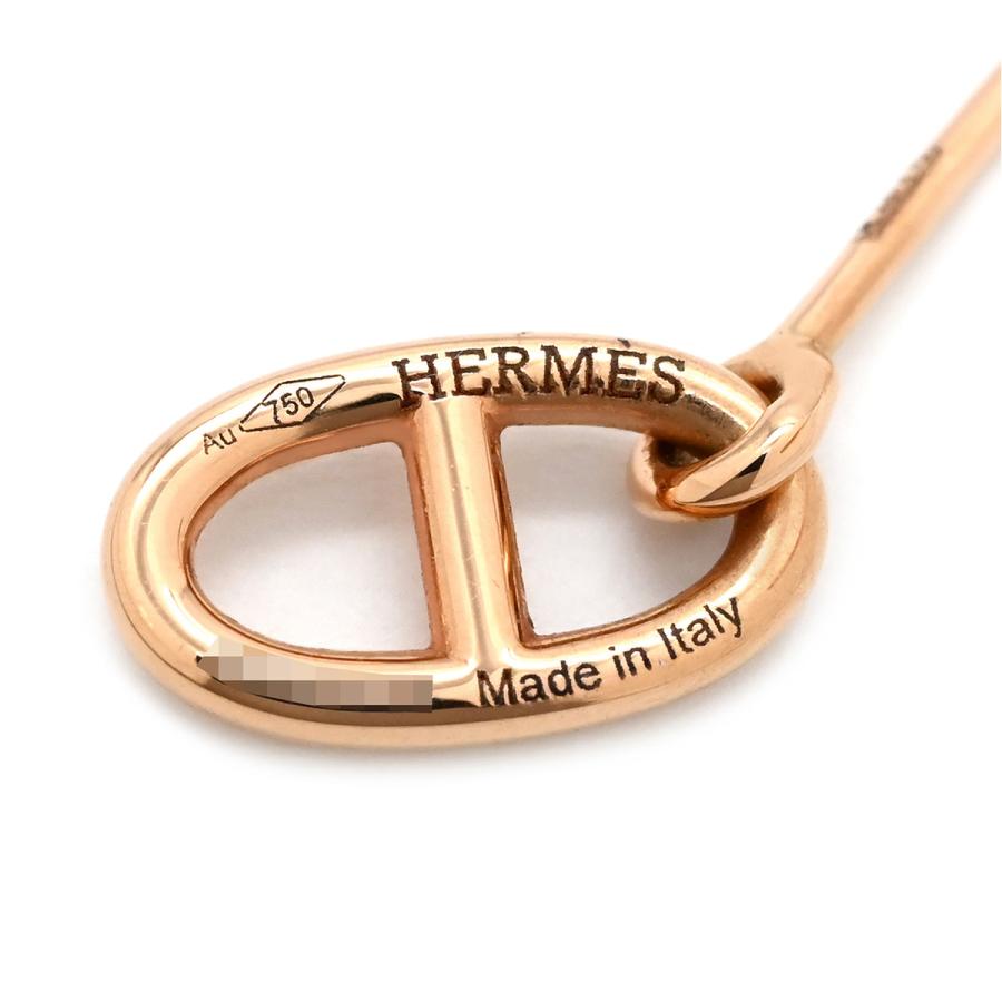 HERMES（エルメス） ピアス ファランドール TPM ゴールド ピンク