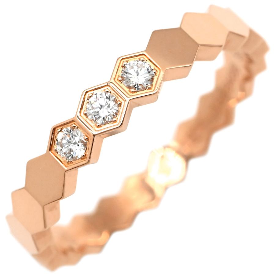 CHAUMET（ショーメ） リング 指輪 ビー ドゥ ダイヤ3P ゴールド ピンク 