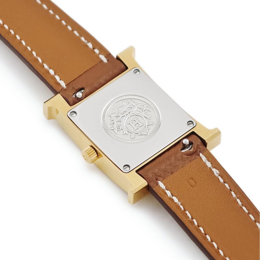 HERMES（エルメス） 【3年保証】 Hウォッチ PM HH1.201 イエローGP×SS