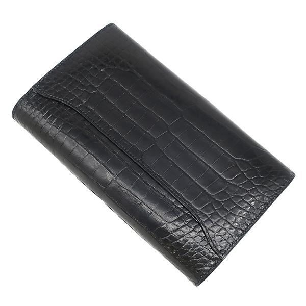 エルメス ■美品■ コンスタンス ロング 長財布 ウォレット クロコ アゲリーター ブラック A刻 箱 【609091】8 Constance 美品 エルメス HERMES コンスタンス ロング アリゲーター