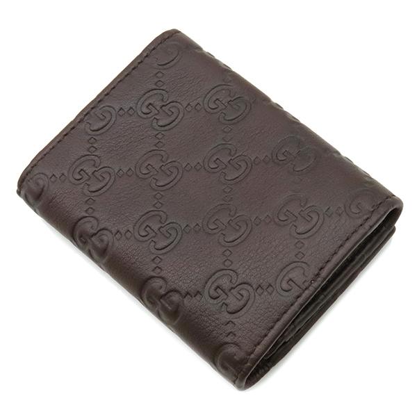 【良好】GUCCI グッチシマ カードケース GGレザー 茶 グッチシマ グッチ カードケース レザー ブラウン 茶 GG 名刺入れ