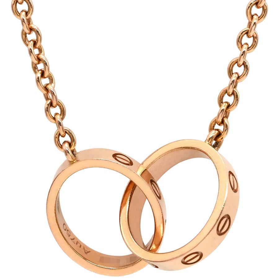 LOVE（Cartier） カルティエ ネックレス ベビーラブ ゴールド ピンク 