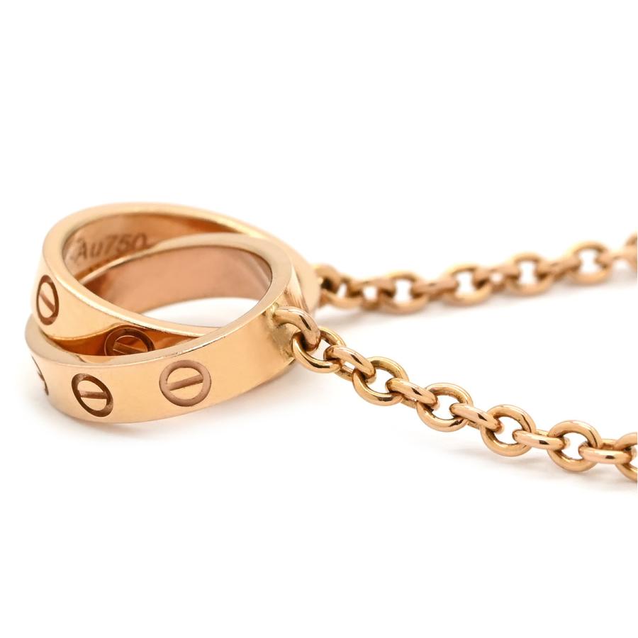 LOVE（Cartier） カルティエ ネックレス ベビーラブ ゴールド ピンク 
