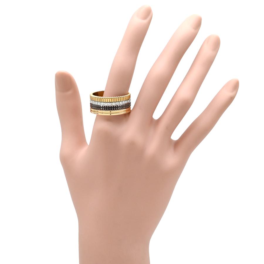 ブシュロン BOUCHERON リング 指輪 キャトル クラシック ラージ 4カラー #T70 ダイヤ Au750 18K ブラウンPVD 29号 JRG0062353【中古】 BOUCHERON（ブシュロン） リング 指輪 キャトル キャトル クラシック