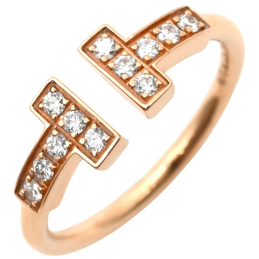 TIFFANY&Co.（ティファニー） リング 指輪 T T ダイヤモンド ワイヤー