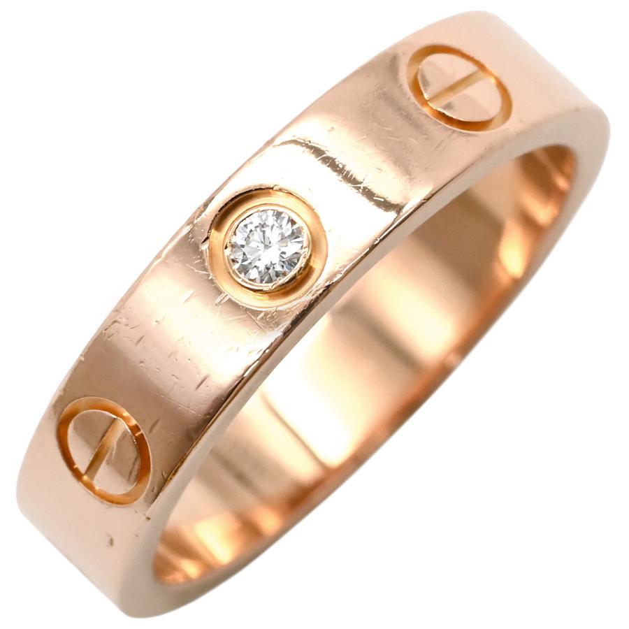 カルティエ ミニラブリング 750 PG #48ピンクゴールド LOVE（Cartier） カルティエ リング 指輪 ラブ ミニラブリング
