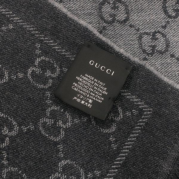 GUCCI（グッチ） マフラー ダブルジャガード ウールスカーフ ウール