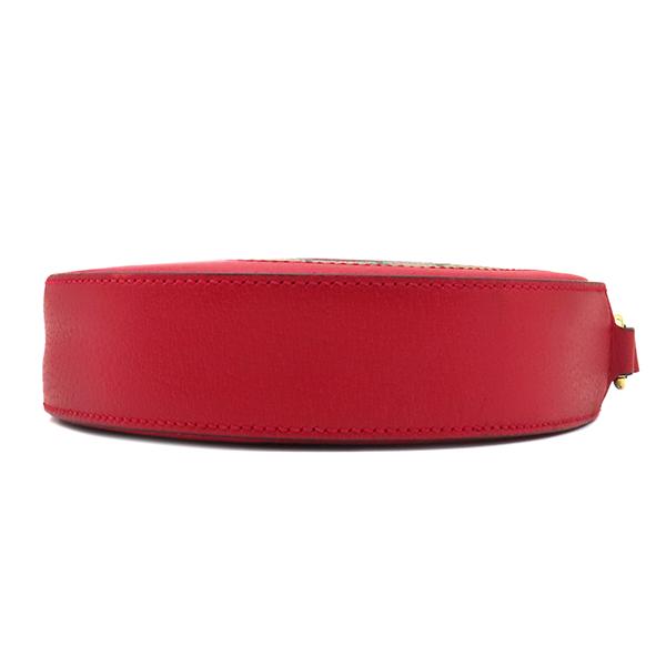 グッチ GUCCI ショルダーバッグ GGアップル クロスボディバッグ GGスプリームキャンバス レッド ゴールド金具 赤 ポシェット 丸型 625216【中古】 GGキャンバス グッチ ショルダーバッグ GGアップル クロスボディバッグ