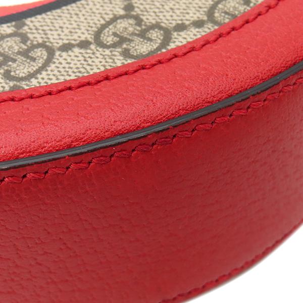 グッチ GUCCI ショルダーバッグ GGアップル クロスボディバッグ GGスプリームキャンバス レッド ゴールド金具 赤 ポシェット 丸型 625216【中古】 GGキャンバス グッチ ショルダーバッグ GGアップル クロスボディバッグ
