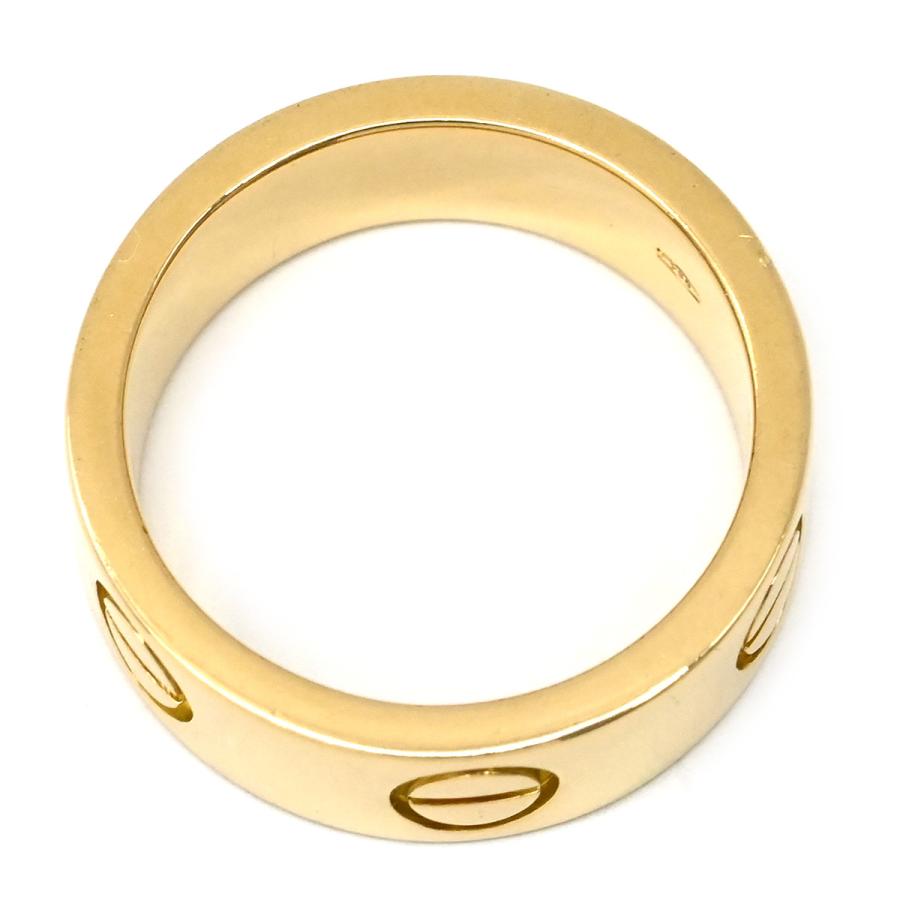 【 K18 】カルティエ ラブリング 47 7号 イエローゴールド 指輪 LOVE（Cartier） カルティエ リング 指輪 ラブ ラブリング ゴールド