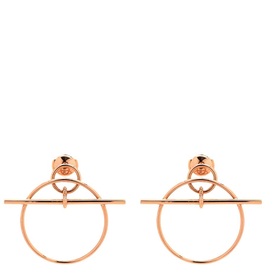 HERMES（エルメス） ピアス エシャペ エシャペ PM ゴールド ローズ