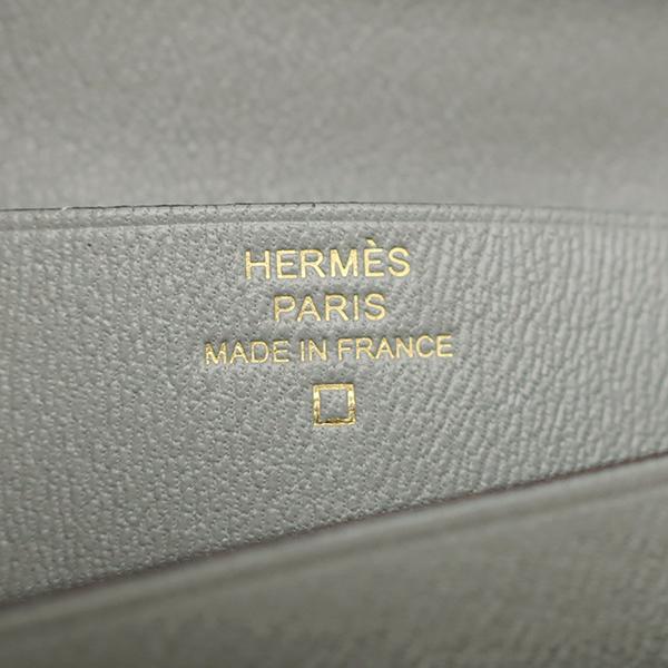 HERMES（エルメス） 長財布 ベアン ベアンスフレ アリゲーター グレー