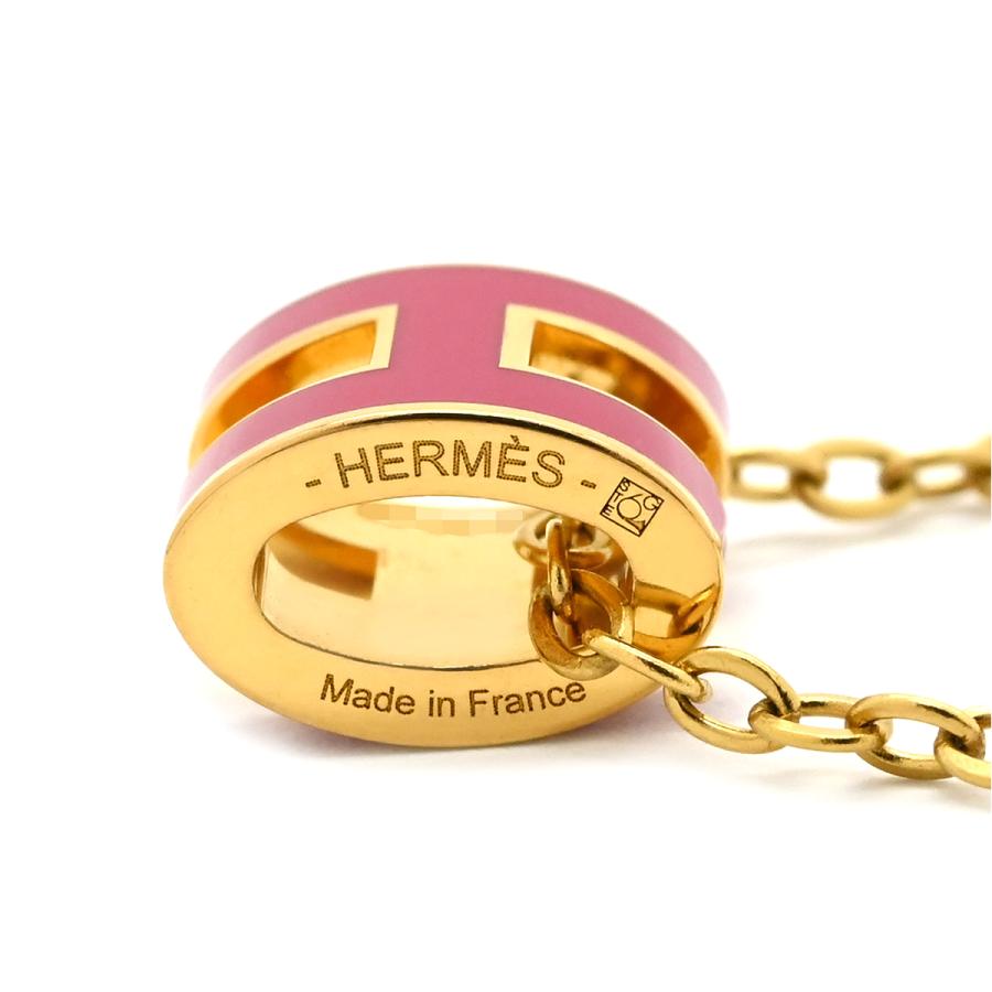 エルメス ネックレス ポップアッシュ ポップアッシュ ミニ ペンダント GP ピンク ピンク×ゴールド ピンク Hモチーフ_4