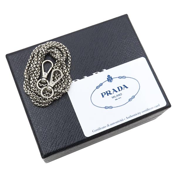 PRADA（プラダ） ポーチ ミニ ネックレスポーチ ラムスキン ブラック